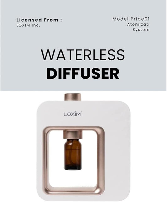 Aromatherapy Diffuser - Professional Grade Diffusers for Essential Oils, Nebulizing Technology, Full Spectrum Oil Adaptability, No Water, No Heat, Super Quiet, Portable, Battery Powered