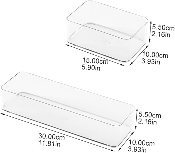 2pcs Convenient Storage Cases Drawer Organizers for Apartment Essentials