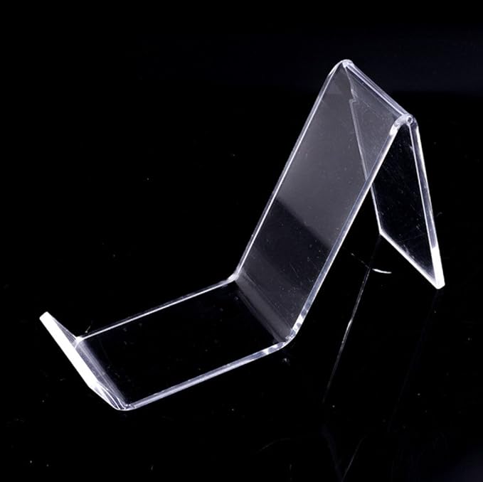 mollensiuer 4Pcs/2 Pair Clear Acrylic Shoe Store Display Stands Rack Holder Sandal Display Stands