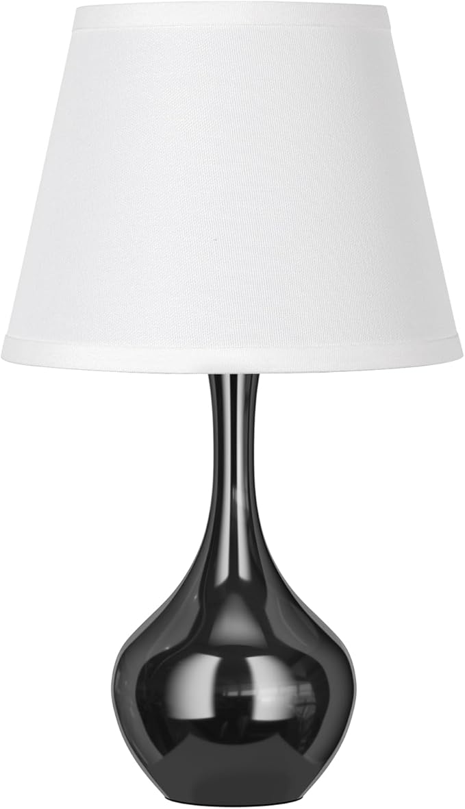 Seealle Touch Touch Table Lamps for Nightstand, 3-Way Dimmable Small Bedroom Lamps for Night Stands, Pearl-Black Bedside Lamps for Living Room, Kids Room, End Table(LED Bulb Included)