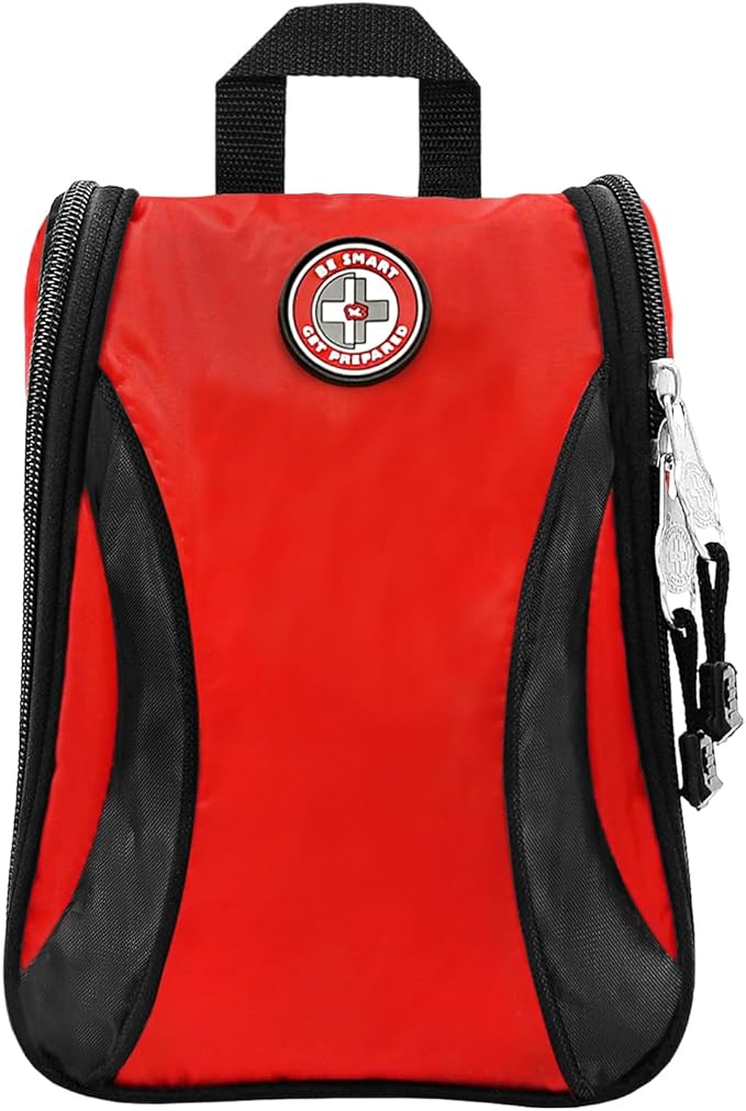 Be Smart Get Prepared 330 Piece First Aid Kit, All-Purpose: Clean, Treat, Protect Minor Cuts, Scrapes, Home, Office, Car, School, Travel, Emergency, Survival, Outdoor, Camping & Sports, FSA HSA