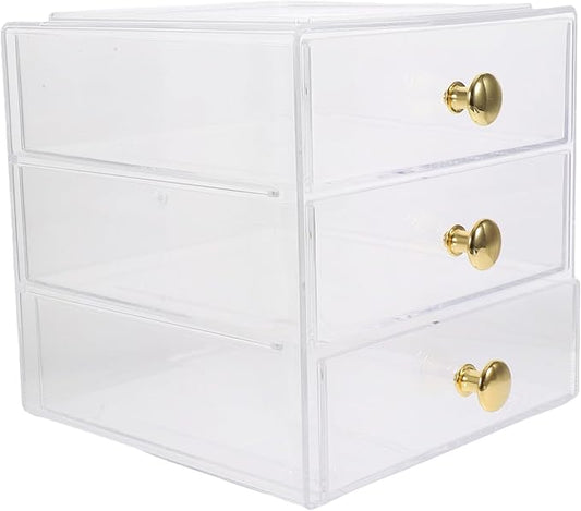 Alipis Organizer Clear Storage Box for Desktop Multi-use Storage for Cosmetics Jewelry Office Supplies Efficient and Space-saving Smooth