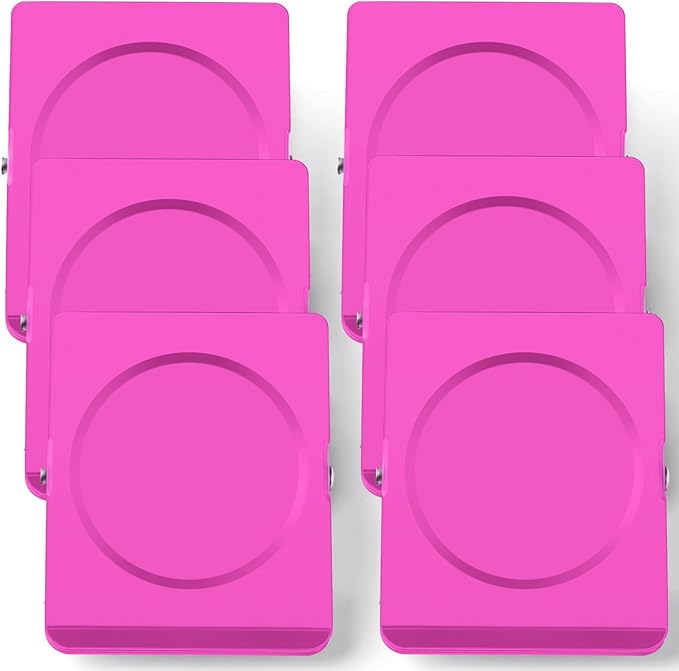 Grtard Strong Magnetic Clips, 2.2 Inch Extra Large Magnetic Clips Heavy Duty, 6Pack Magnet Clip for Fridge, Clip Magnets for Refrigerator, Whiteboard, Classroom, Kitchen, Office Organizer