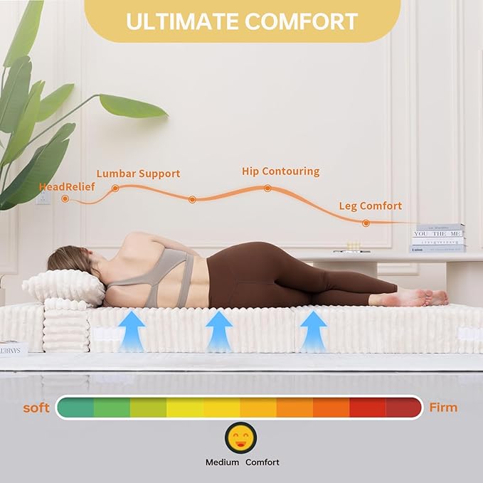Folding Sofa Bed Single, Convertible Futon Chair Bed with Pillow, Folding Sofa Sleeper Chair, Fold Out Couch, Comfortable Foam Floor Couch for Living Room, Bedroom, Dorm, Guest Room, Beige