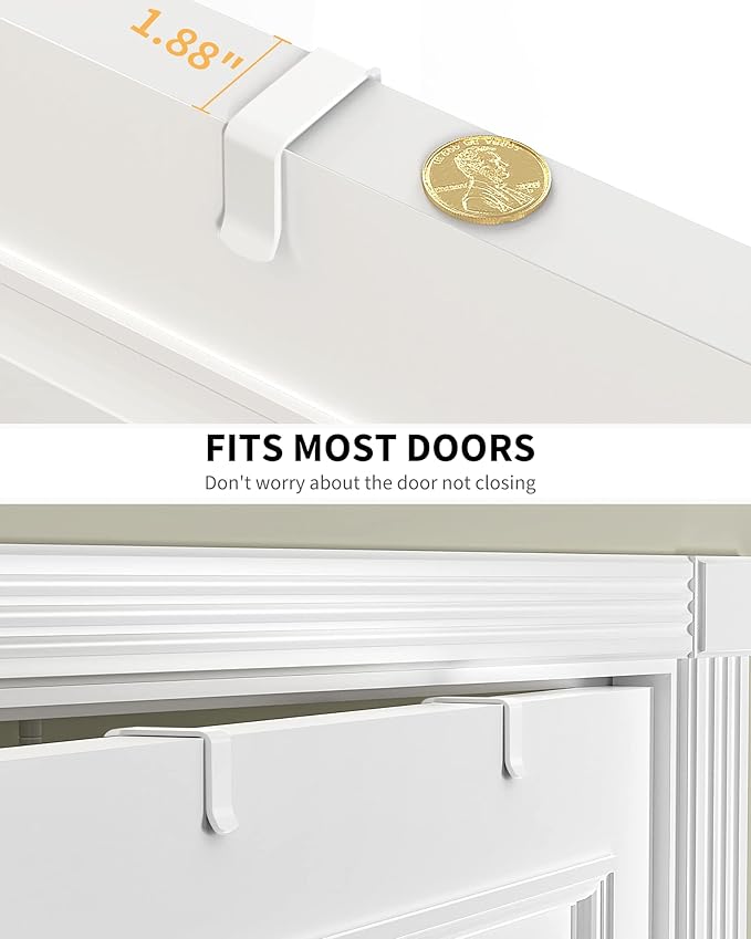 9-Tier Over Door Pantry Organizer - Drill-Free Storage for Small Kitchens