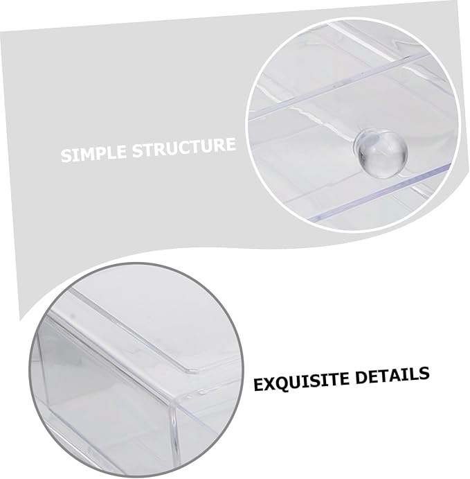 1pc Cosmetic Storage Box Acrylic Makeup Organizer Desktop Organizer Tidy Practical