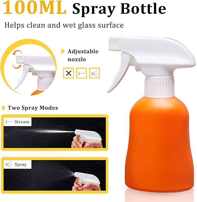 Window Tint Kit, 3 Pcs Easy to Apply Window Film & Car Glass Window Tinting Tool, Vinyl Wrap Set includes Squeegee, Utility Knife, Spray Bottle