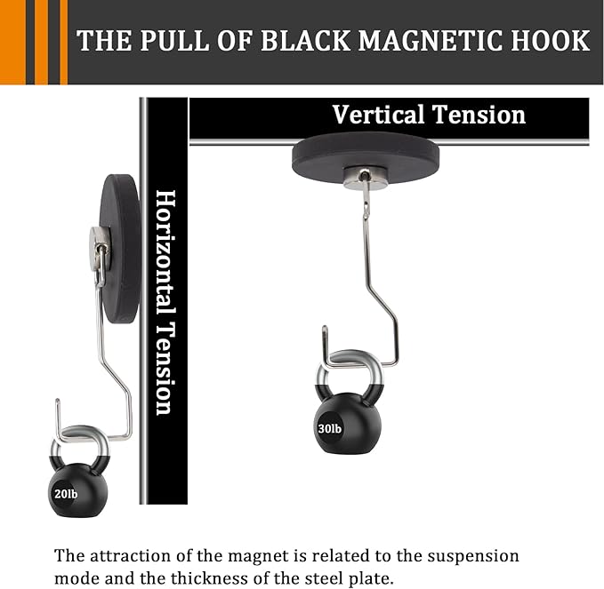 Heavy Duty Neodymium Magnetic Hooks for Curise Ship 30LBS