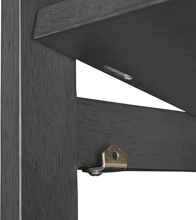 Niche Regency Flip Flop 34 Inch Folding 3-Shelf Square Bookcase, No Tools Assembly, Sturdy Solid Wood, Easy Setup, Space-Saving Bookshelf for Home, Office, Dorm, Living Room, Bedroom, Grey Finish