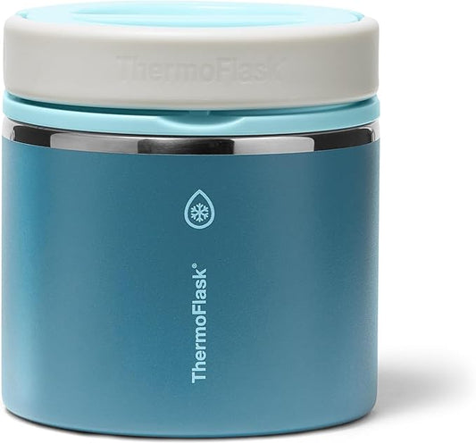 ThermoFlask 20 oz Double Wall Insulated Food Jar, Ocean Mist