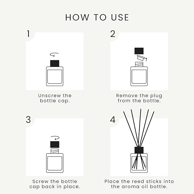 The Magic Scent Baccara Reed Diffuser for Home - Luxury Scent Diffuser with Premium Fiber Reeds for Lasting Gentle Dispersal - Natural, Toxin-Free Aroma Inspired by Baccarat Rouge