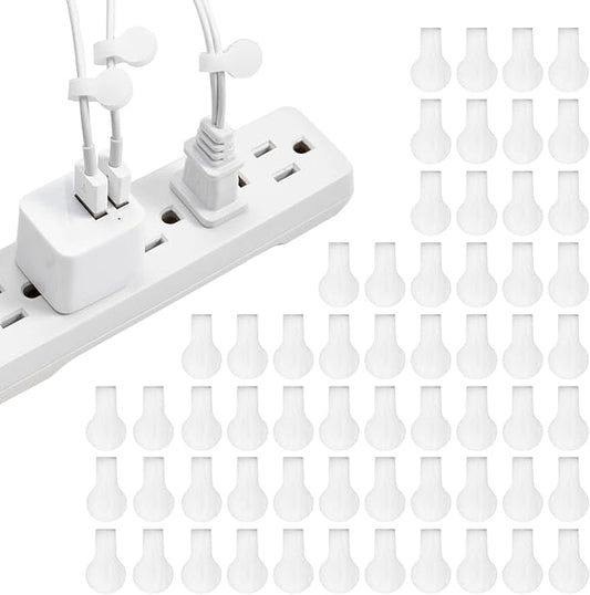 Cable Labels by Wrap-It Storage, Mini, White (60 Pack) Cord Labels, Wire Labels, Cable Tags and Wire Tags for Cable Management and Organizer for Electronics, Computers and More