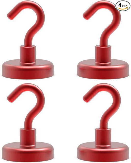 Ant Mag Strong Magnet Hooks 100lbs+ Pulling Force Neodymium Hooks Hangers Heavy Duty Used for Home Kitchen Refrigerator