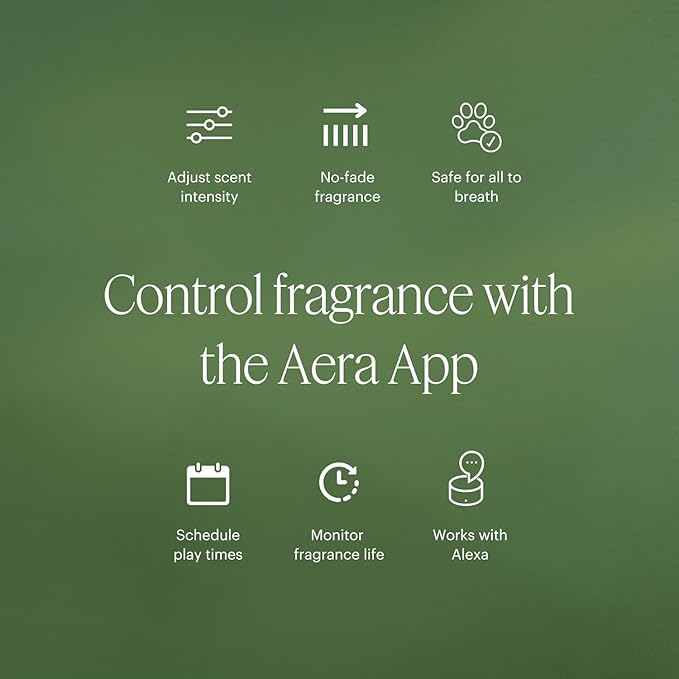 Aera Mini White Tea - Essential Oil for Home - Elegant Embrace Fragrance - Notes of White Tea, Jasmine and Thyme - Scent Refill - Capsule Size Works with Mini Diffuser