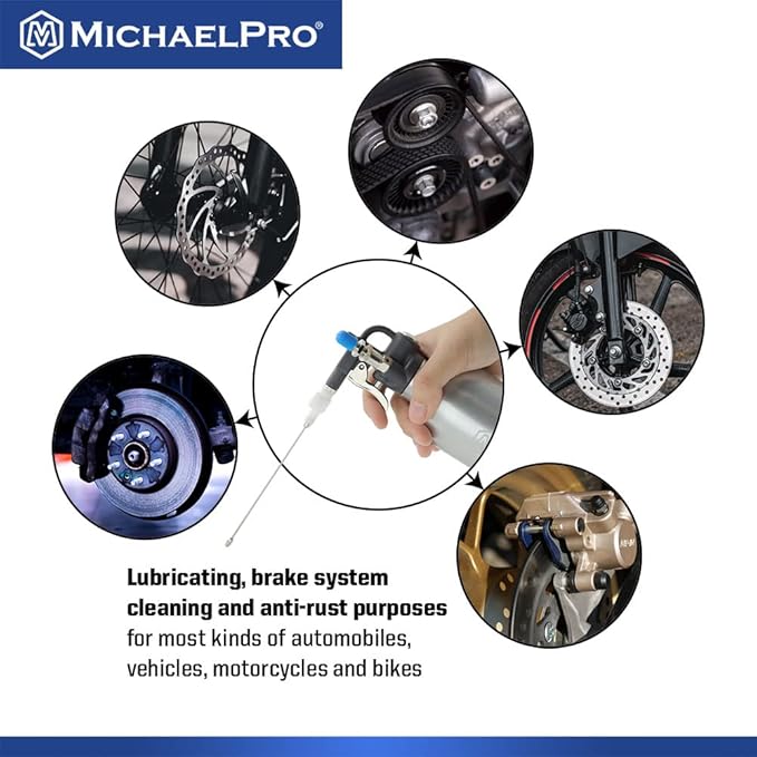 MichaelPro MP019001 21oz Heavy Duty Aluminum Fluid Spray Can — Max 140psi Working Pressure — High Pressure Refillable Air Sprayer