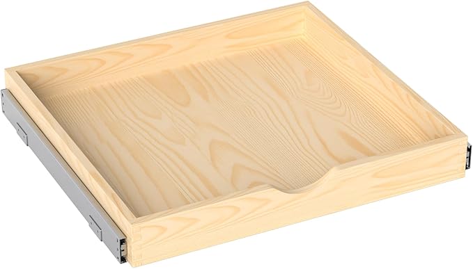 ZOINLIY Wooden Pull Out Cabinet Organizer, Slide Out Drawer for Kitchen Organizers and Storage, Soft Close, Heavy Duty, Fully Expandable