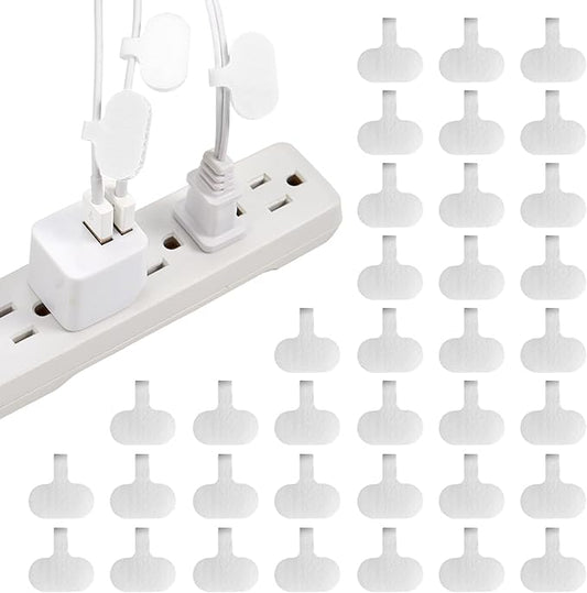 Cable Labels by Wrap-It Storage, Regular, White (36 Pack) - Write On Cord Labels, Wire Labels, Cable Tags and Wire Tags for Cable Management and Electronics, Computers. Great Stocking Stuffer