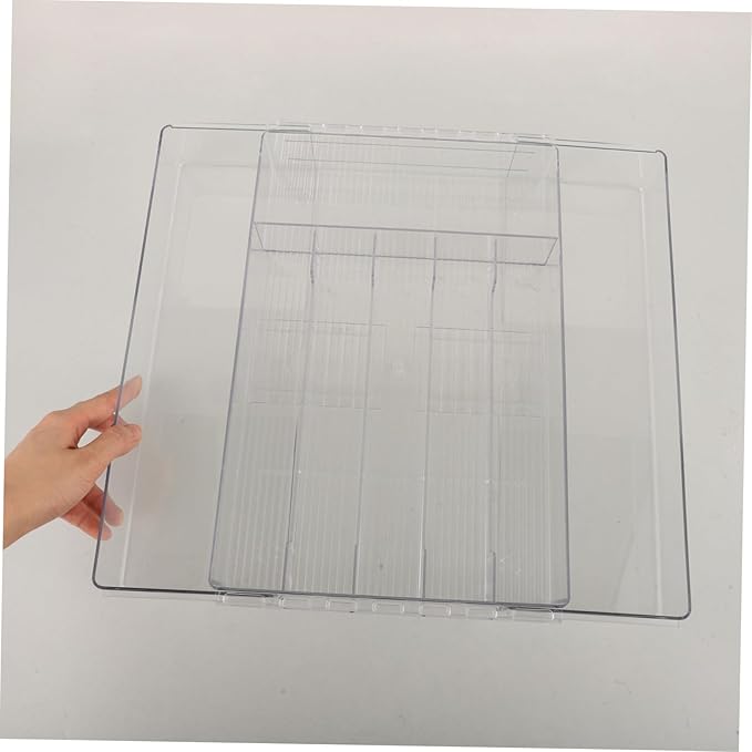 CHILDWEET Expandable Cutlery Tray Organizer Acrylic Silverware Storage for Kitchen Drawer Multi-compartment Utensil Holder