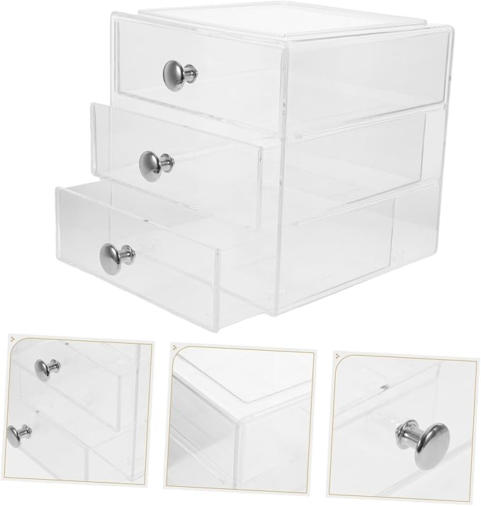 Organizer Multi-use Storage Box for Makeup Jewelry Hair Accessories Elegant Desktop Sundry Holder for Use