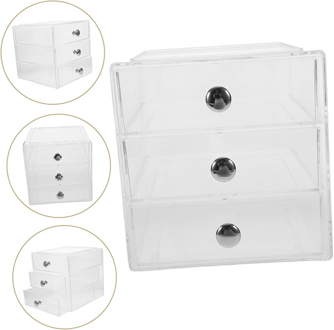 Three-layer Storage Box Drawers Multi-functional Desktop Organizer Desk Organizers and Storage Drawers