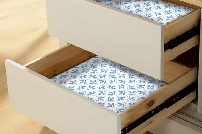 SCENTORINI 15 Sheets Drawer Liners for Dresser, Linen Scented Drawer Liners, Drawer Paper Liner 14.3x19.5 Inch, for Fragrant Drawer Liners for Home Shelf Closet