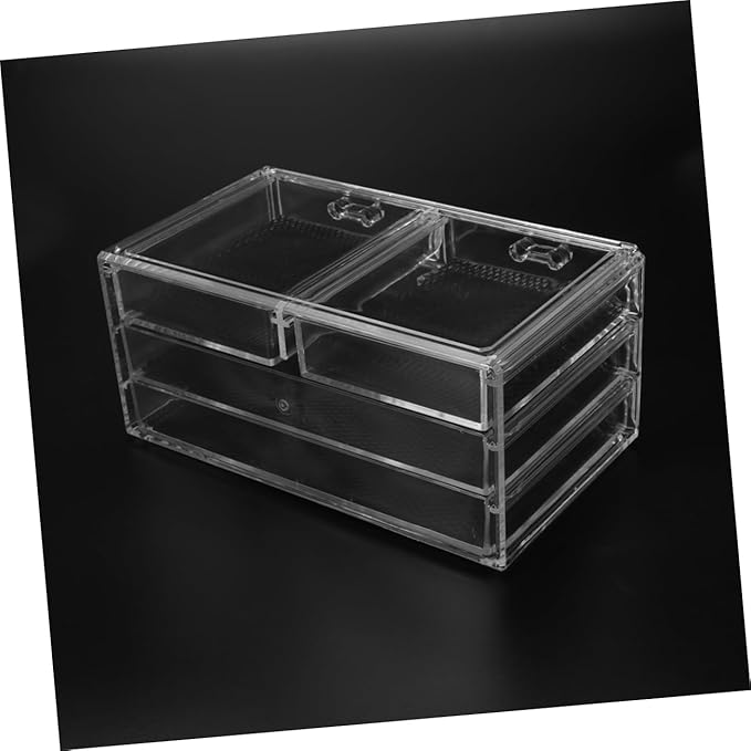 Large Acrylic Makeup Organizer Desktop Storage Box Tidy Makeup Desk Organizer Cosmetics Case