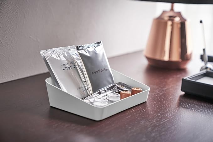 Yamazaki Home Tower Space Saving Vanity Tray - 5.25" X 7" - Steel