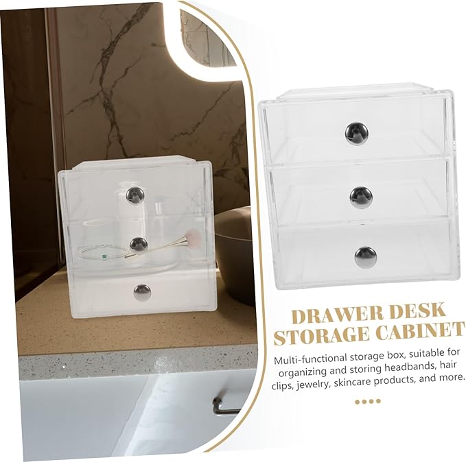 Storage Box Cubby Organizer Cosmetic Display Case Tabletop Storage Desktop Organizer