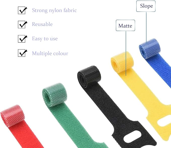 60 Pack Reusable Cable Labels & Cord Organizer Kit – Color-Coded Write-On Wire Labels with Marker + 30 Ties for Home Office Electronics Cord Management