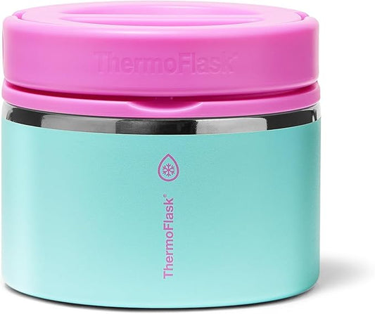 ThermoFlask 12 oz Double Wall Insulated Food Jar, Tropical Sunset