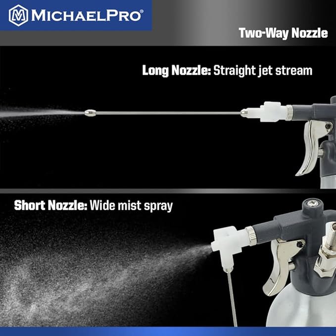 MichaelPro MP019001 21oz Heavy Duty Aluminum Fluid Spray Can — Max 140psi Working Pressure — High Pressure Refillable Air Sprayer