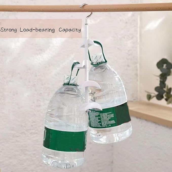 Lyellfe 3 Pack Purse Hanger for Closet, 360°Rotatable Handbag Tote Bag Hooks, Space Saving 4 in 1 Bag Hanging Organizer for Belt, Scarves, Hat, Keep Straps in Good Shape