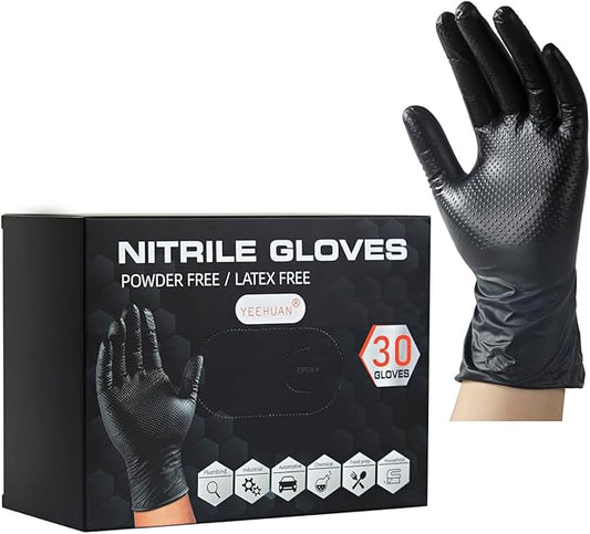 10 Mil Nitrile Gloves Disposable Heavy Duty Rubber Chemical Resistance Gloves for Mechanic