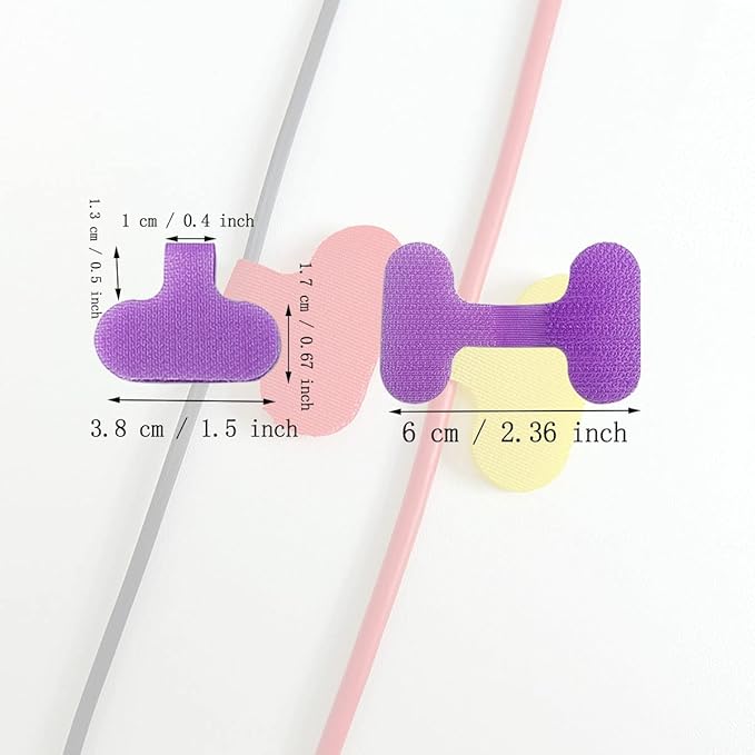 30 Oval Cord Labels - Colored, Writable, Multipurpose for Organization