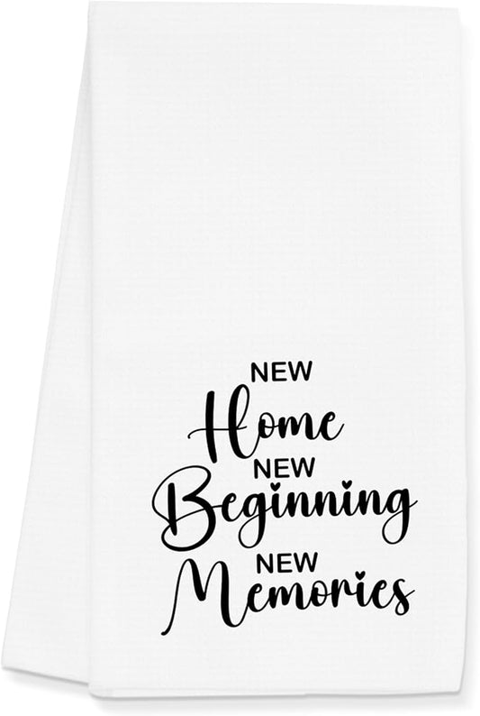 New Home Kitchen Towels Gifts for Homeowners, Housewarming Hand Towels Decoration for Bathroom (16x24 inches)
