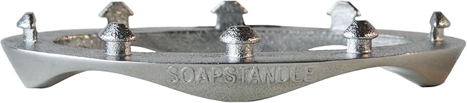 SoapStandle Bar Soap Gripper: Eco-Luxury, Rust-Resistant Stainless Steel Soap Holder for Bath and Showers, No Goo or Mess Soap Saver, 1pc