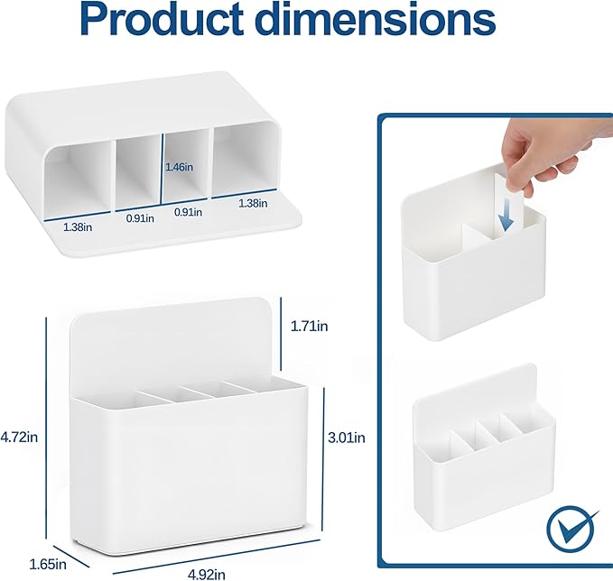 Magnetic Toothbrush Holder for Cruise, RV & Small Bathrooms–Wall-Mount Organizer, Strong Magnet, Portable,Cruise Essentials 2025 & 2026 for Royal Caribbean & Alaska (White)