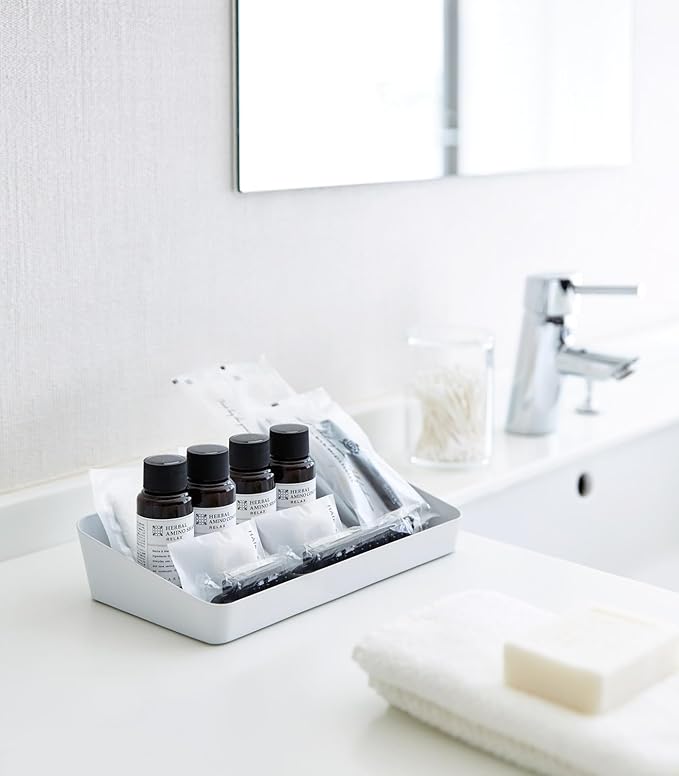 Yamazaki Home Tower Space Saving Vanity Tray - 5.25" X 11.75" - Steel