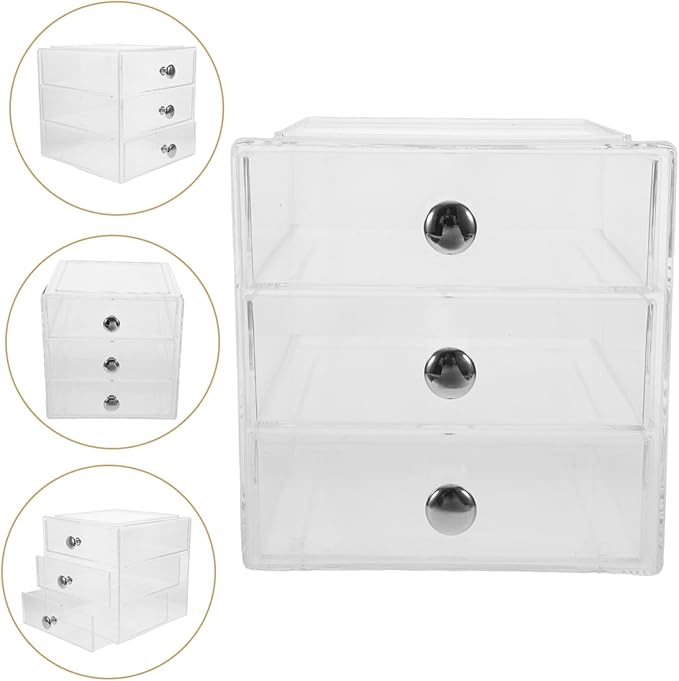 Organizer Multi-use Storage Box for Makeup Jewelry Hair Accessories Elegant Desktop Sundry Holder for Use