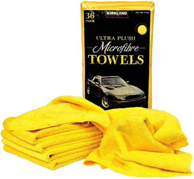 Kirkland Signature Ultra High Pile Premium Microfiber Towels, 36 Pack 16x16 4 Pack