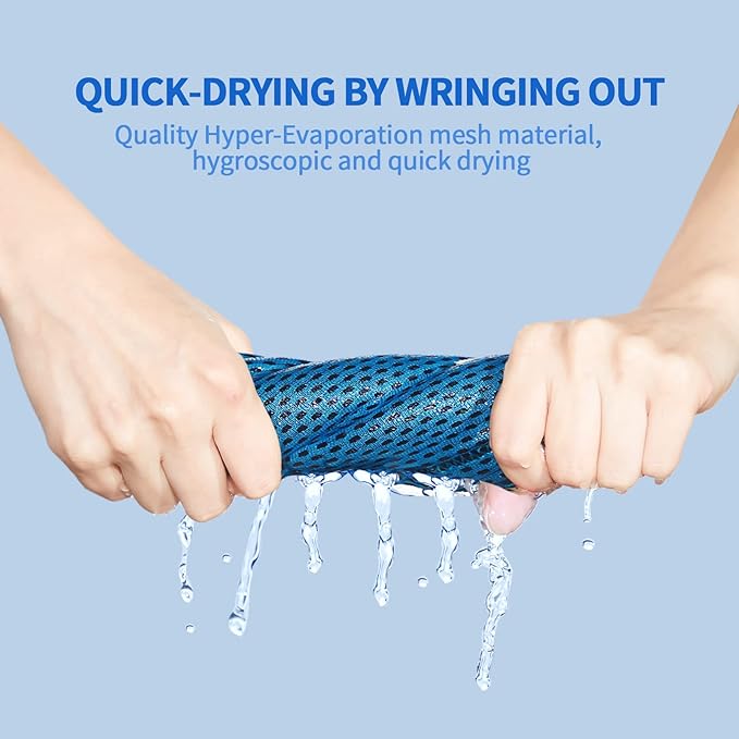 Cooling Towel Bulk - Neck & Face Cool Chilly Towels Microfiber Breathable Sport Sweat Rag for Gym, Yoga, Travel, Camping, Running, Outdoor