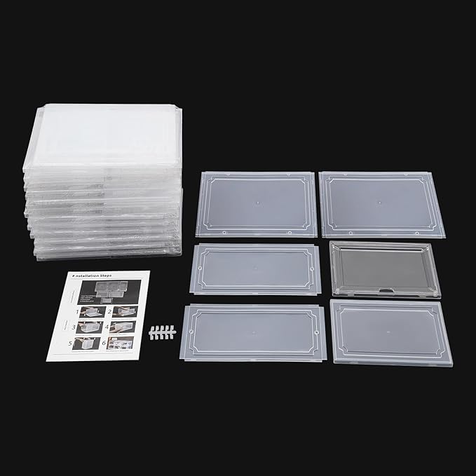 12 Pack Clear Shoe Boxs, Acrylic Shoe Storage Box W/ Magnetic Door, Front Door Opening, Stackable Shoe Container, Multifunctional Sneaker Organizer, Acrylic Shoe Display Case 10.63*13.58*7.48in