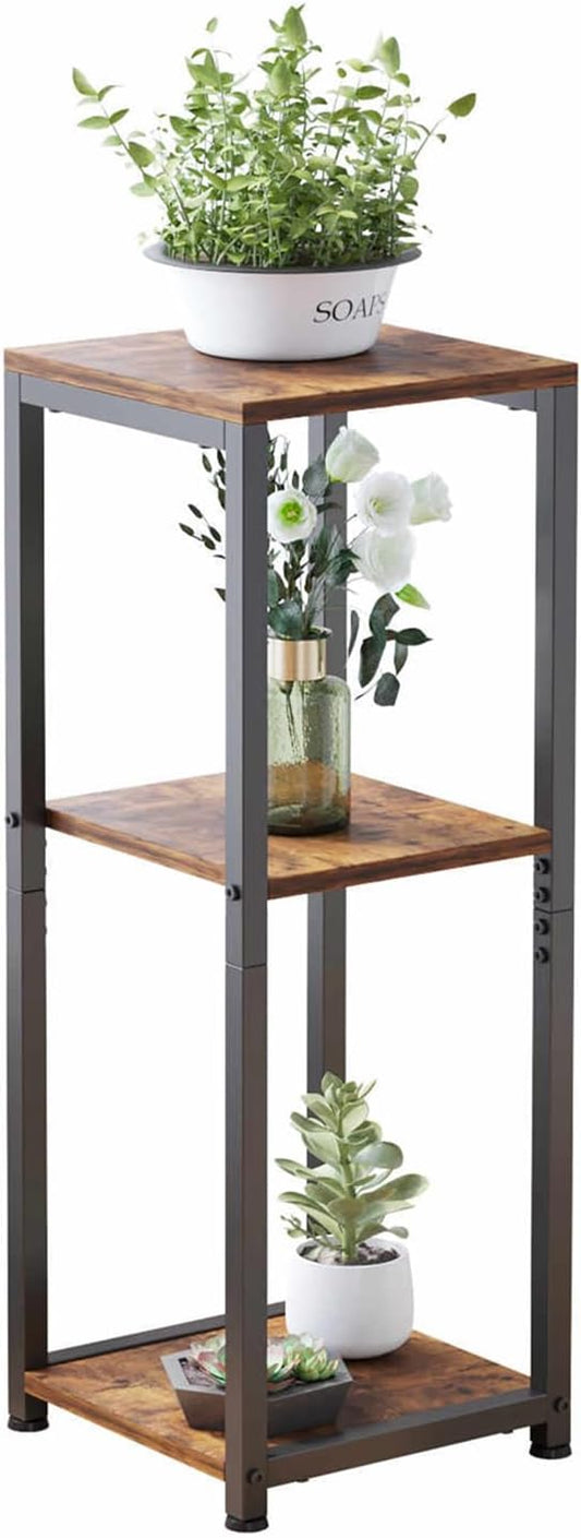 3-Tier Tall Plant Stand Indoor, Corner Plant Stands for Indoor Plants Multiple, Multi-Functional Small Side Table for Living Room, Bedroom, Balcony