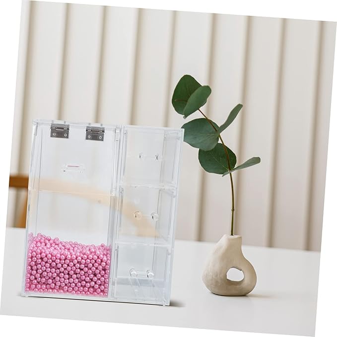 Acrylic Cosmetic Brush Holder Lid Multifunctional Makeup Organizer for Dressing Table Dustproof Storage Case for Makeup Brushes and Jewelry