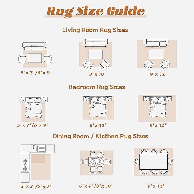 Area Rug 6x9 Washable Rug, Vintage Boho Medallion Rugs Non-Slip Soft Low Pile Large Distressed Rug Indoor Retro Carpet for Living Room Bedroom Dining Room Office (TribalMedallionMulti, 6'x9')