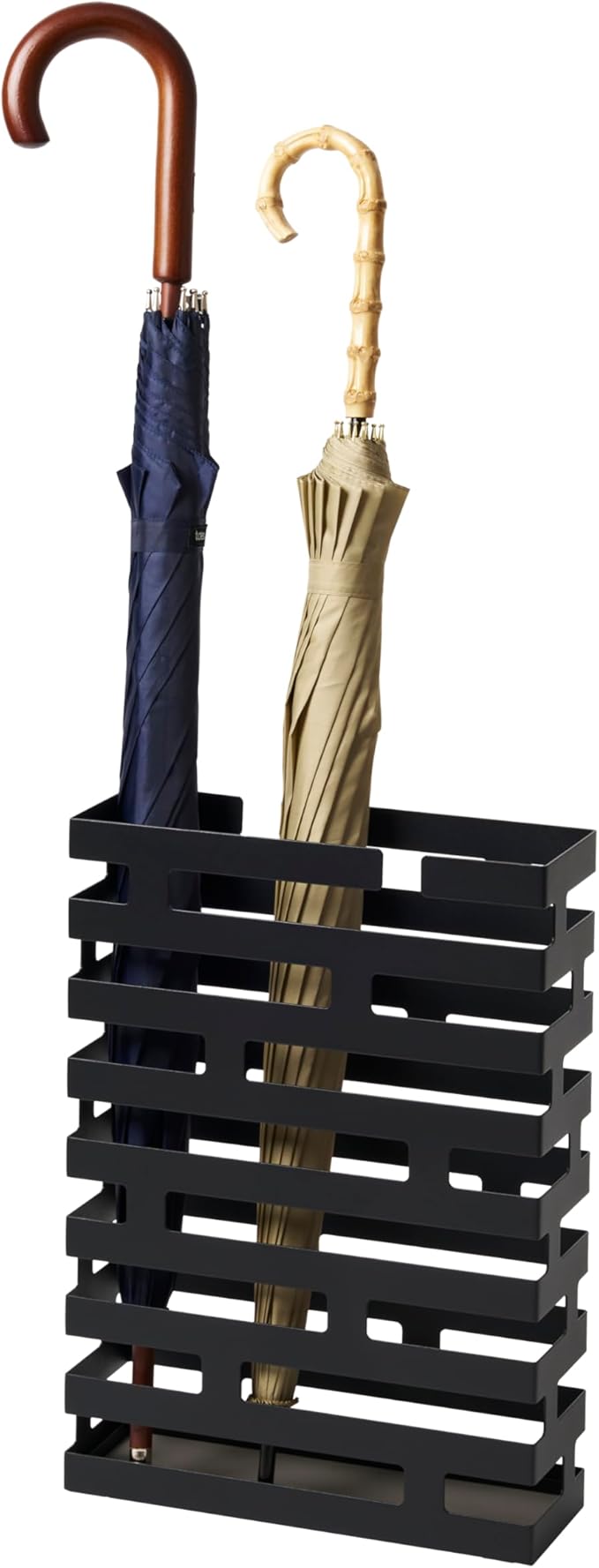 YAMAZAKI Home Brick Umbrella Stand - Storage For Umbrellas & Walking Canes - Steel - Holds 8 Umbrellas