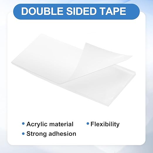uxcell 50Pcs Double Sided Adhesive Pads, 2.36" x 1.18" Clear Removable Heavy Duty Mounting Tape Picture Hanging Sticky Adhesive Pad for Wall, Poster Picture, DIY Craft