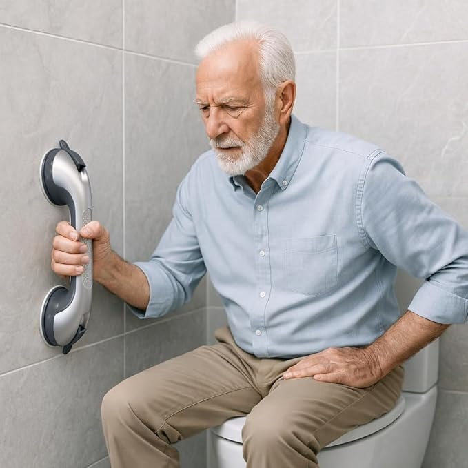 2 Pack Grab Bars for Bathtubs and Showers, Suction Grab Bar, Heavy Duty Shower Handle Removable Bath Handrails for Seniors and Elderly, Bathroom Safet