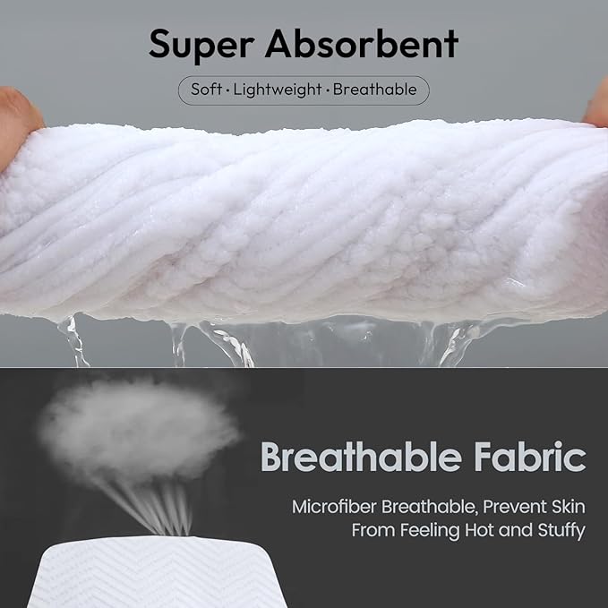 Bath Towels Set, Large Microfiber Body Towel for Adult, 2 Pack, 30" x 60", Oversized, Soft, Super Absorbent, Fast Drying, Use for Sport, Fitness, Yoga, Fleece Diamond Cross Grid White