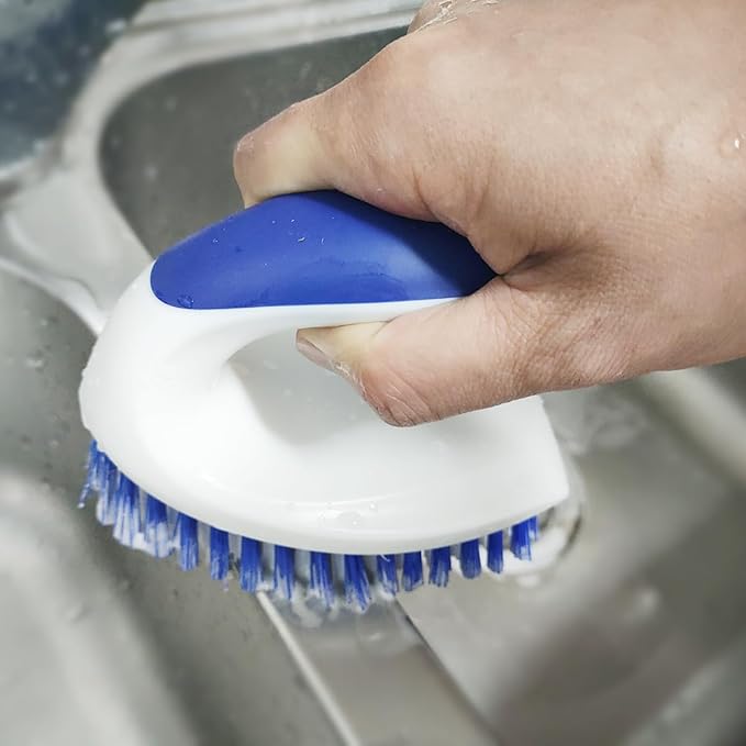 Carpet Cleaning Brush, Heavy Duty Scrub Brush with Handle and CELOX Stiff Bristle Brush for Cleaning